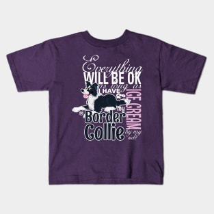 Everything will be ok - BC Black & IceCream Kids T-Shirt